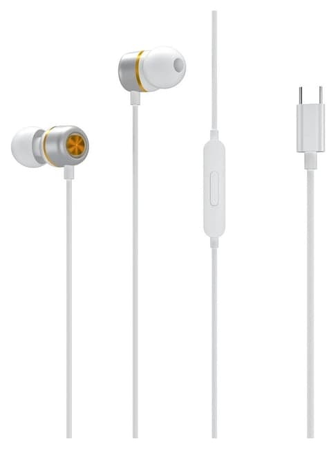 Portronics Conch 20 POR-1419 Wired Earphone with Mic (White)