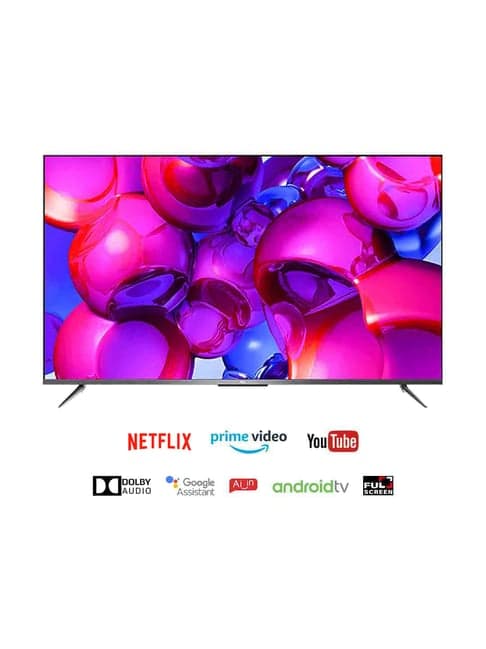 TCL 127 cm (50 Inches) Google Certified Android Smart 4K Ultra HD LED TV 50P715 (Black)