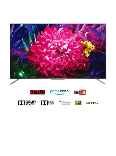 TCL 138.7 cm (55 inches) Certified Android Smart 4K Ultra HD QLED TV 55C715 (Black)