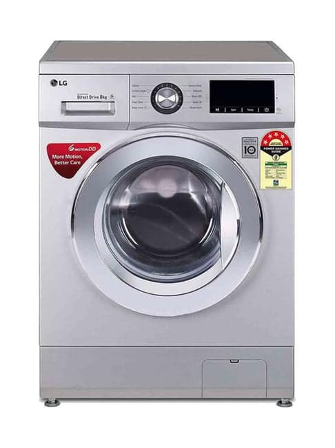 LG 8Kg 5 Star Inverter Fully Automatic Front Load Washing Machine with Heater (FHM1208ZDL, Silver)