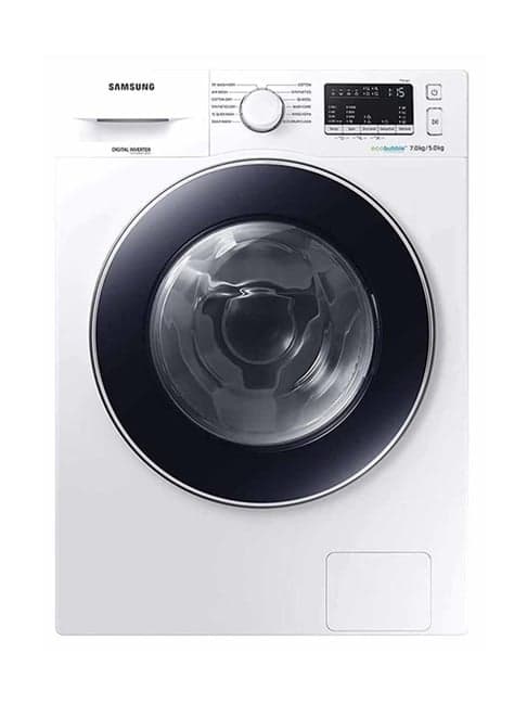 Samsung 7Kg /5Kg  5 Star Inverter Fully Automatic Washer Dryer(WD70M4443JW/TL,White)