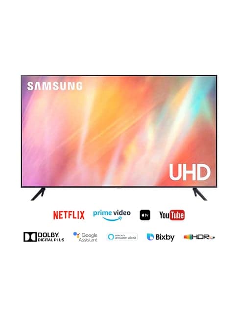Samsung 138 cm (55 Inches) Smart Crystal 4K Ultra HD LED TV UA55AU7700KLXL (2021 Model, Titan Grey)