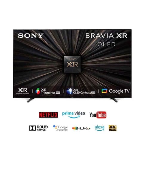 Sony 139 cm (55 Inches) Android Smart 4K Ultra HD OLED TV Bravia XR-55A80J (2021 Model, Black)