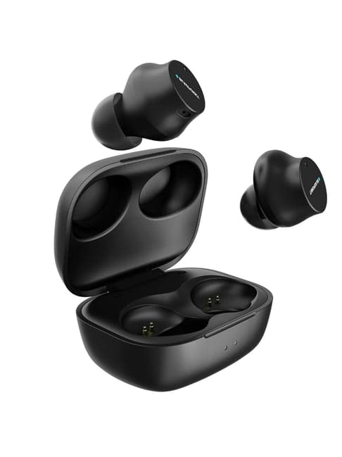 Blaupunkt BTW25T TWS Earbuds with HD Sound, Deep Bass,Built-in Mic & Type-C Fast Charging (Black)
