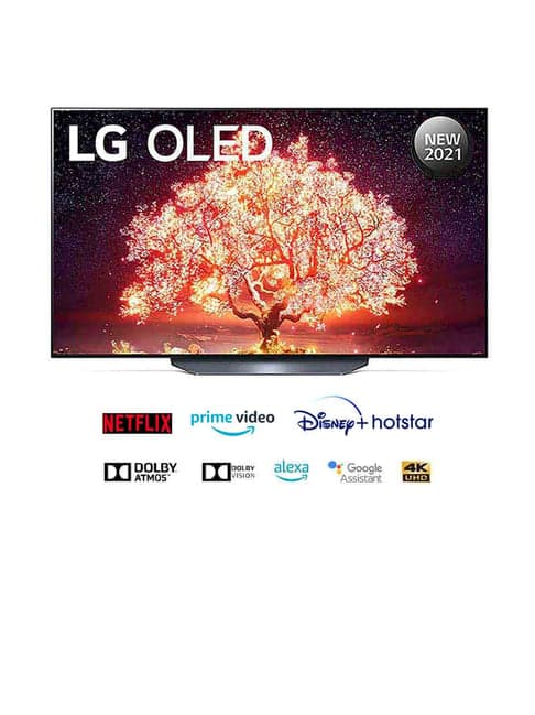 LG 139.7 cm (55 Inches) Smart 4K Ultra HD OLED TV OLED55B1PTZ (2021, Silver & Black)