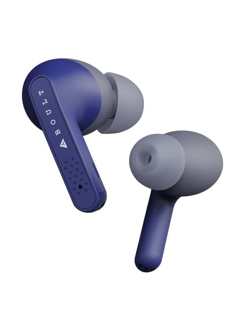 Boult Audio AirBass GearPods TWS Bluetooth Earphones with Fast Charging & 32H Playtime (Blue)