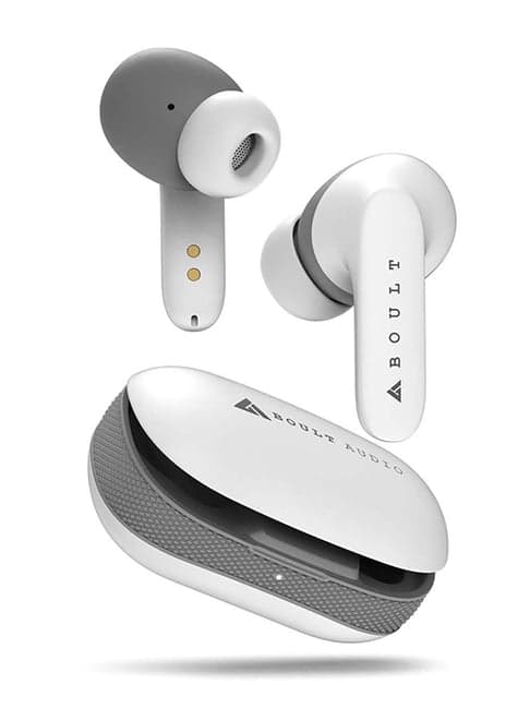 Boult Audio AirBass Y1 True Wireless Bluetooth Earbuds with Mic (White)
