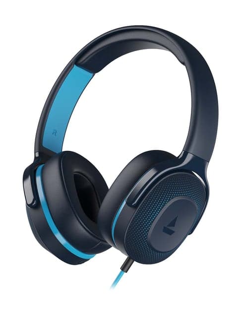 boAt BassHeads 950v2 T Wired Headphones with 40mm Drivers & Lightweight Build (Bold Blue)