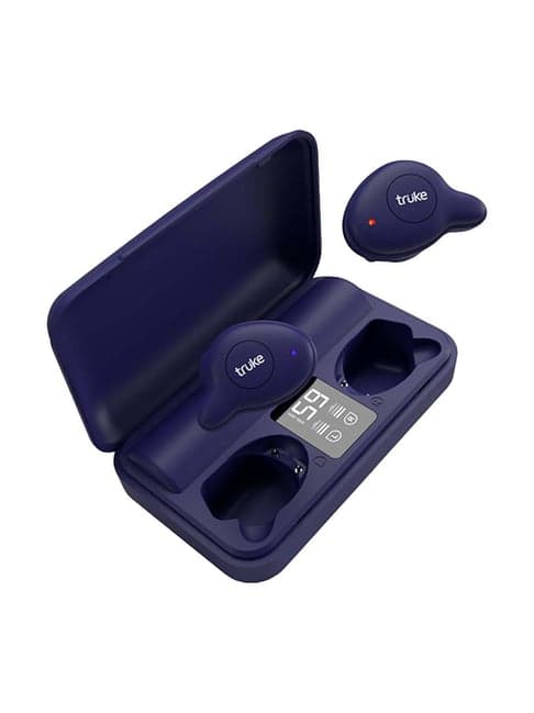 Truke Fit Pro Power True Wireless Bluetooth Earbuds with Microphone (Blue)
