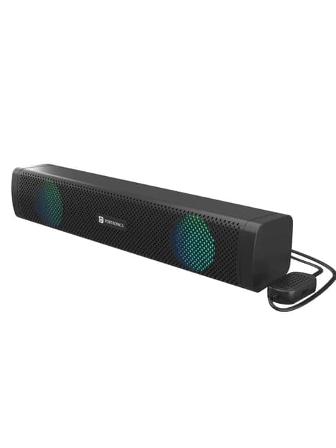 Portronics In Tune 1 6W USB Soundbar With LED Light (Black)