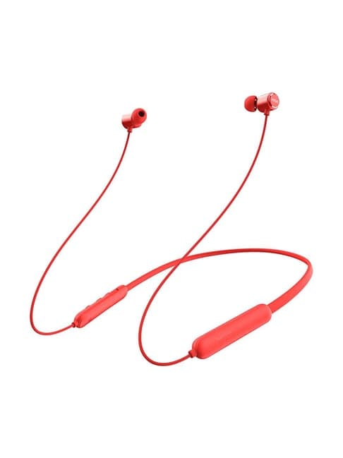 Mivi Collar Flash Wireless Bluetooth Neckband with Microphone (Red)