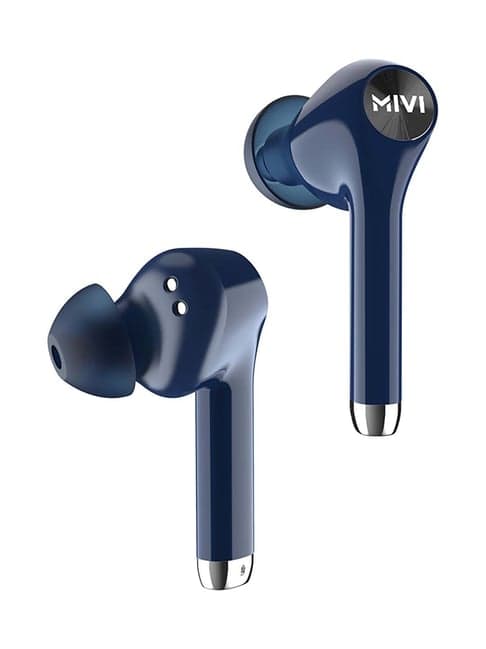 Mivi Duopods M80 True Wireless Bluetooth Earbuds with Charging Case (Blue)