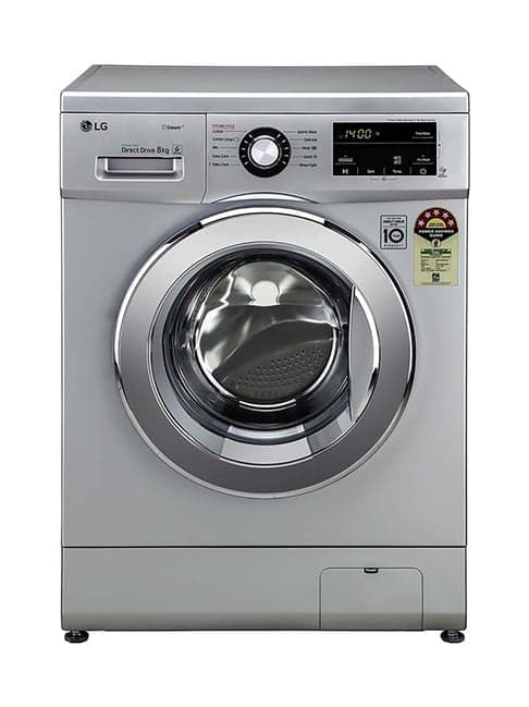LG 8 kg Inverter 5 Star Fully Automatic Front Load Washing Machine (FHM1408BDL, Luxury Silver)