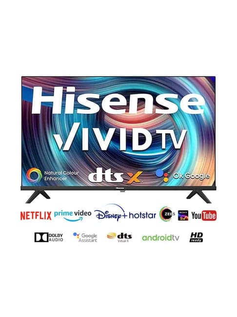 Hisense 80 cm (32 Inches) Android Smart HD Ready LED TV 32E4G (2022 Model, Black)
