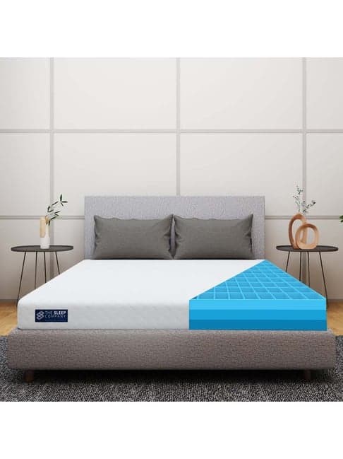 The Sleep Company White Patented SmartGRID Orthopedic Mattress  -(Double -  72 L x 48 W x 6 H in )