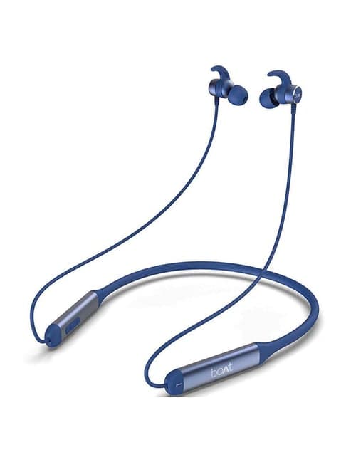 Boat Rockerz 330 Bluetooth Neckband with Microphone (Navy Blue)