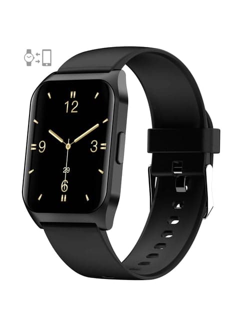 French Connection Smart Man Full Touch Smartwatch with Silicon Band (Color: Black) - E17-C