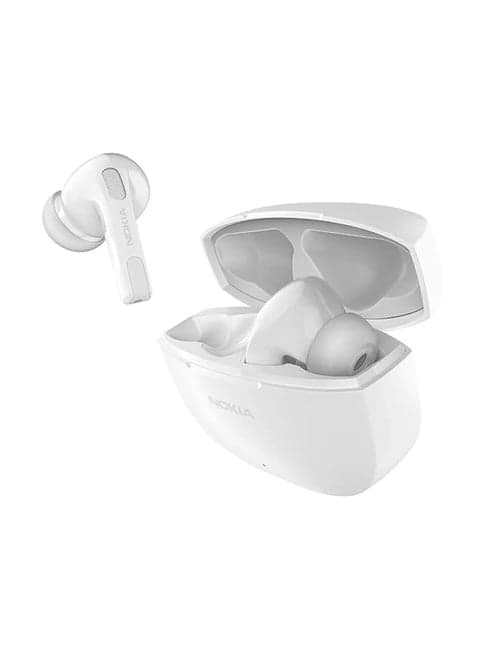 Nokia Go Earbuds+ TWS-201WH True Wireless Earbuds with Voice Assistant-Enabled (White)