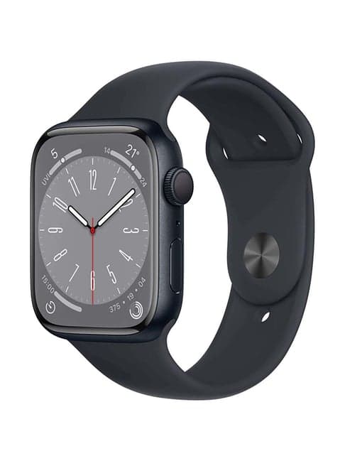 Apple Watch Series 8 GPS 45mm Midnight Aluminium Case with Midnight Sport Band - Regular