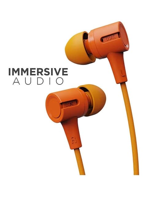 boAt Bassheads 102 Wired in Ear Earphones with Mic (Mint Orange)