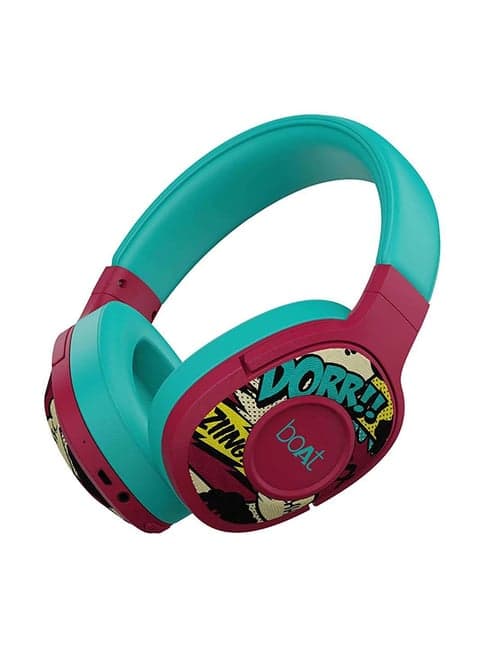 boAt Rockerz 550 Bluetooth Wireless Over Ear Headphones (Maroon Maverick)