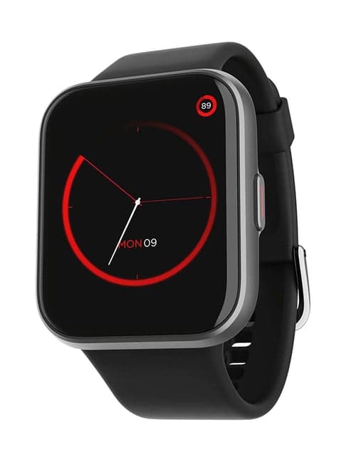 boAt Xtend Talk Premium Design Smartwatch with Built-in Alexa (Pitch Black)