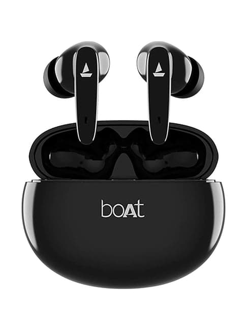 boAt Airdopes 183 Wireless Bluetooth Earbuds with ASAP Charge Technology (Carbon Black)
