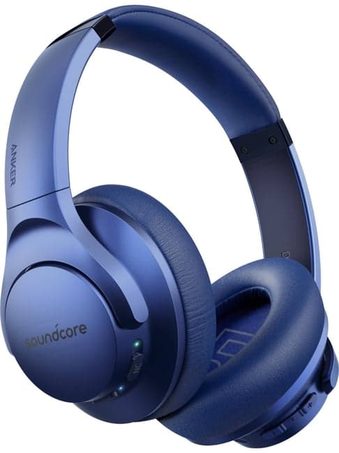 Soundcore Life Q20 with Hybrid Active Noise Cancellation Enabled Bluetooth Headphone (Blue)
