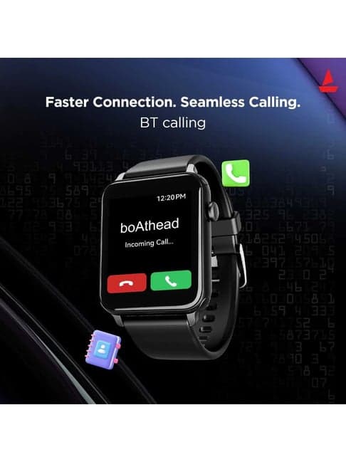 Boat Wave Call, Bluetooth Calling Smartwatch with 1.69 inch HD Curved Display (Blue)