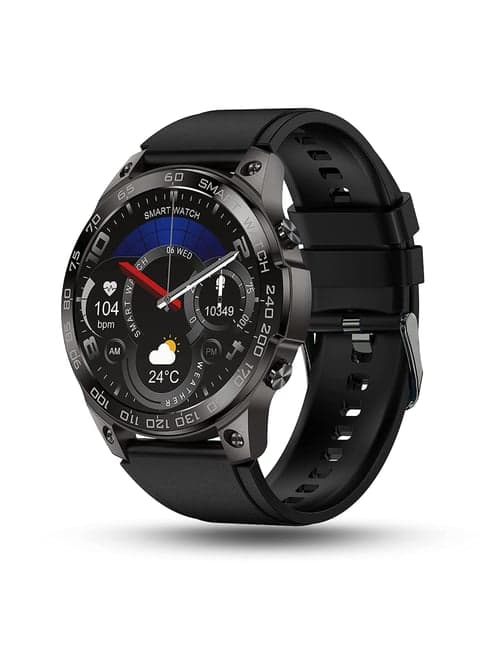 Pebble Cosmos Endure 1.46 inch Amoled Display Bluetooth Calling Rugged Smartwatch - Jet Black