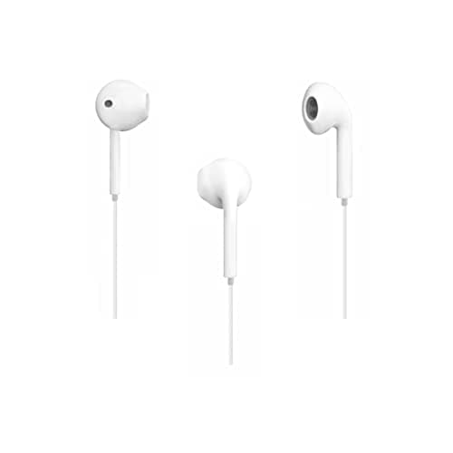 SINVER - Like Wired Stereo Earphones with Built in-line Mic, Call Answer with mic in-Ear Earphone Compatible with 3.5mm Universal Jack (White)