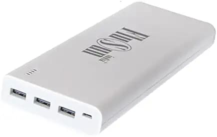 FluSun india 30000mAh C.30 Power Bank 3USB Port Ultra Hi Speed Charging (White)
