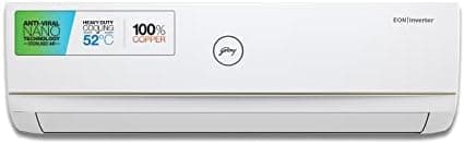 Godrej 1.5 Ton 5 Star Inverter Split AC (Copper, 2022 model, 5-in-1 convertible, Nano-Coated anti-viral filter AC 1.5T GIC 18TTC5-GVA, White)