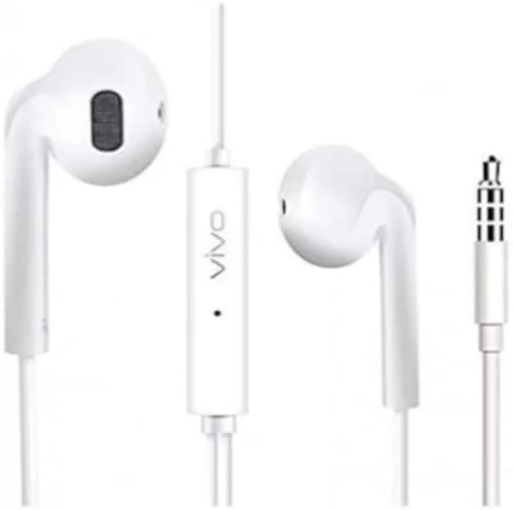 Vivo Earphone in Ear Wired Earphone with HD Quality MIC HICH BASS and HD Sound Quality Hard BASS COMPATABLEALL Mobile Phones VIVO Y30S / V5 / U20