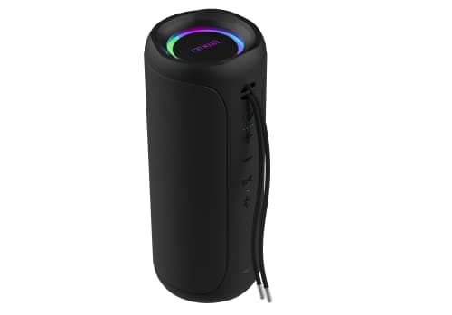 Croma 35W Portable Speaker with Multi-Coloured LED Lights, 10H Playback Time, IP67 Waterproof, BT v5.0, Aux-in, Built-in Mic (CREMP1104sBTSP, Black)