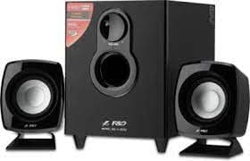 (Renewed) F&D 203G 11 W Portable Laptop/Desktop Speaker (Black, 2.1 Channel)