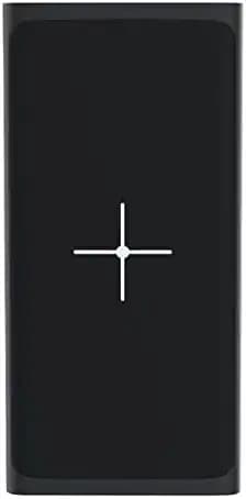 Toreto TOR-1003 EON 10000mAh 18W QC PD Power Bank & Fast Wireless Charging, Type-C & Micro USB Input Ports for Smartphones & Support All QI Compatible Devices (Black)