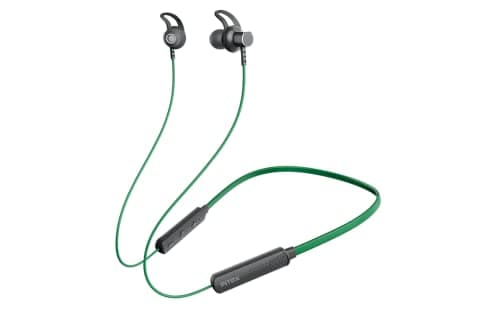Intex Musique Style Bluetooth in Ear Wireless Neckband with Up to 24H Playtime ASAP Charge, Dual Connectivity, Inbuilt AI Assistant and Magnet Earbuds Lock (Mint Green)