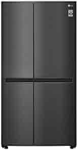 LG 688 L Frost Free Smart Inverter Side-by-Side Refrigerator (GC-B257KQBV, Matt Black | Multi Air Flow, Multi Digital Sensors and Express Freezing)