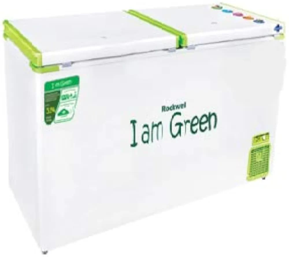 Rockwell GFR350DDET Double Door EUTECTIC Hard Top Deep Freezer(Glycol)- 315 Ltr (100% Copper Coil, 5 yrs compressor warranty)