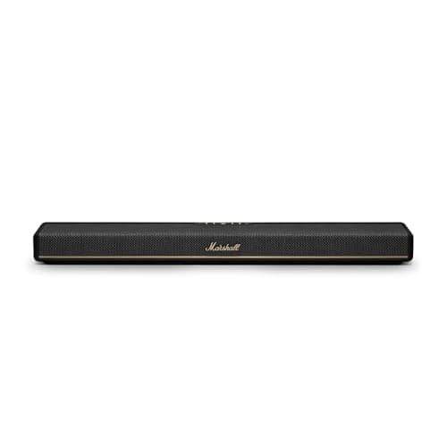 Marshall Heston 60 soundbar with Dolby Atmos & DTS:X, Wired & Wireless Subwoofer Connectivity  Dual HDMI, RCA, Bluetooth, WiFi, Google Cast, Spotify, ...