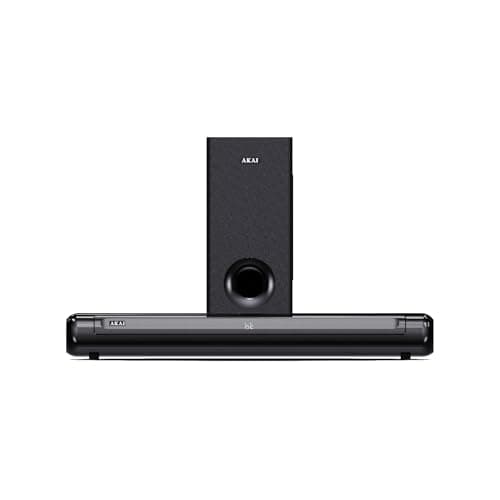 AKAI SigmaX-100 Home Theatre Soundbar 100W RMS 2.1 Channel Sound Bar | HDMI ARC, Optical Input, Bluetooth V5.3, USB, Aux Input | Customizable EQ Modes | Powerful Audio Enhancement