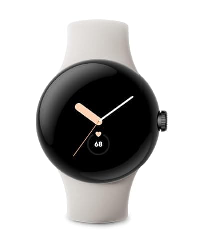 Google Pixel Watch LTE Smartwatch Compatible with Cellular or WiFi Data, GPS, BT and Heart Rate Monitor 41mm, Bulk Packaging (Chalk)