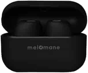 Melomane Flow Melopods | Wireless Bluetooth Earbuds with Mic, Dual Master Pods Feature, Noise Isolation, IPX 5 Water Sweat Resistant, 30 Hours of Music Play Time with 8mm Driver(Black)