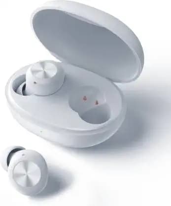 (Renewed) DIZO by realme TechLife GoPods D with Enviornment Noise Cancellation (ENC) Bluetooth Headset  (White, True Wireless)