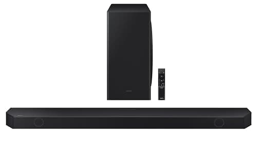 Samsung 360 W 5.1.2 ch (HW-Q800D/XL) Wireless Dolby Atmos Soundbar with Wireless Subwoofer, Center/Up/Side Firing Speakers, Surround Sound, Built-in A...