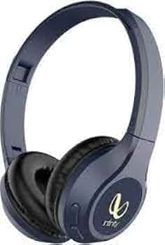(Refurbished) INFINITY by Harman Tranz 710 with 72 Hr Playtime, Deep Bass, Dual EQ, Quick Charge & VA Bluetooth Headset (Blue, On the Ear)