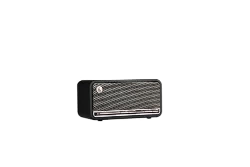 Edifier MP230 Portable Bluetooth Speaker, Wireless Speaker with Stereo Sound for Outdoor Travel, 9-Hour Playtime, Supports USB Soundcard/Micro SD, 20W RMS - Retro Black