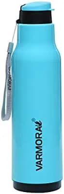 Varmora Aqua Sofia 1 Liter PU Insulated Water Bottle,Hot & Cold (1 Bottle, Pista Green)
