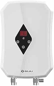 Bajaj Flashy 3kW Tankless Instant Water Heater, White